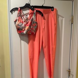 Athleta Pink High-Waisted Leggings